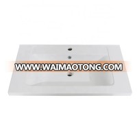 factory single hole rectangular vanity sink bathroom resin  basin