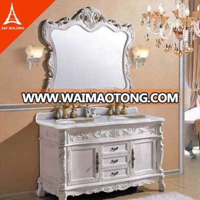 white free standing linen revolving bathroom mirror cabinets