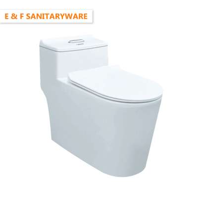 nepal market best siphonic flush toilet for flushing power modern design two holes Dual flushing siphonic one piece toilet bowl