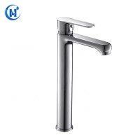 Haojiang cold and hot water chrome single lever basin mixer high quality bathroom brass wash basin faucet