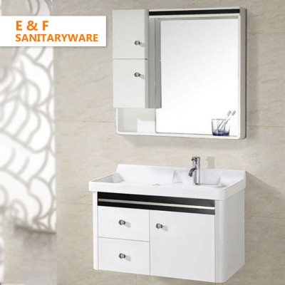 modern bathroom vanity makeup dresser set with mirror hotel 36 inch wall-mounted white bathroom vanity cabinets with wash basin