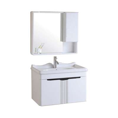 White modern bathroom vanity units for small bathrooms made in china finish wash basins with cabinet bathroom sink base cabinets