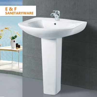 Eiffel luxury hotel bathroom sink floor standing wash basin price in india low bathroom ceramic hand wash basin pedestal prices