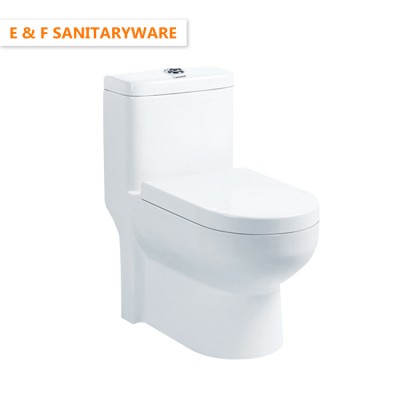 nepal market best siphonic flush toilet for flushing power modern design two holes Dual flushing siphonic one piece toilet bowl